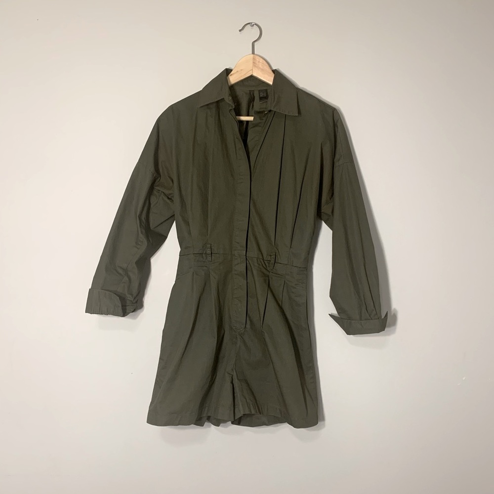 Mango Olive Green Romper